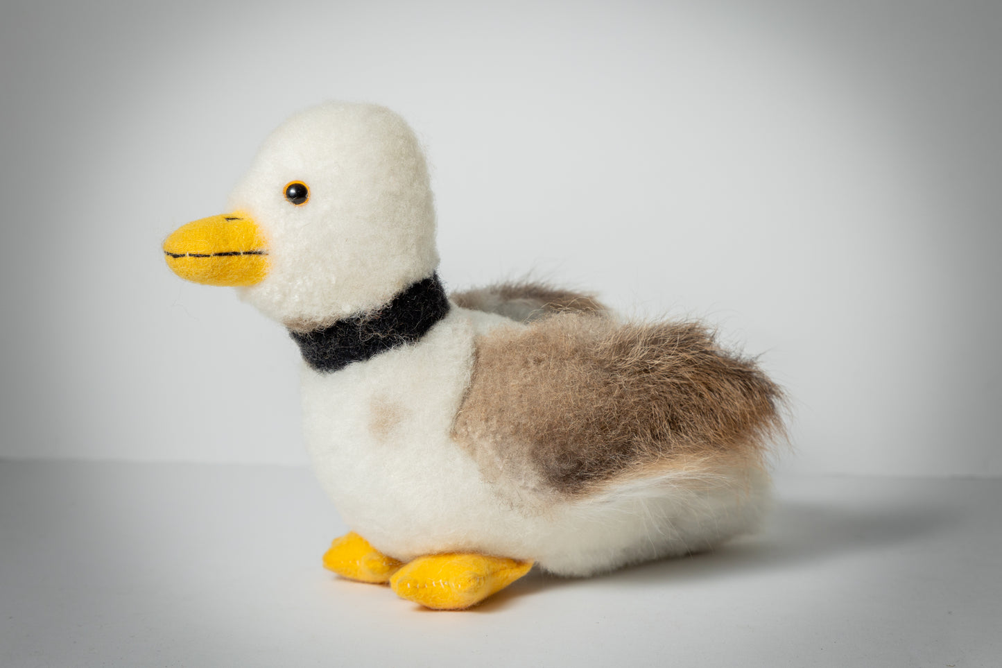 100% Baby Alpaka Felltiere "Ente" 16 cm Flauschiges & handgefertigtes