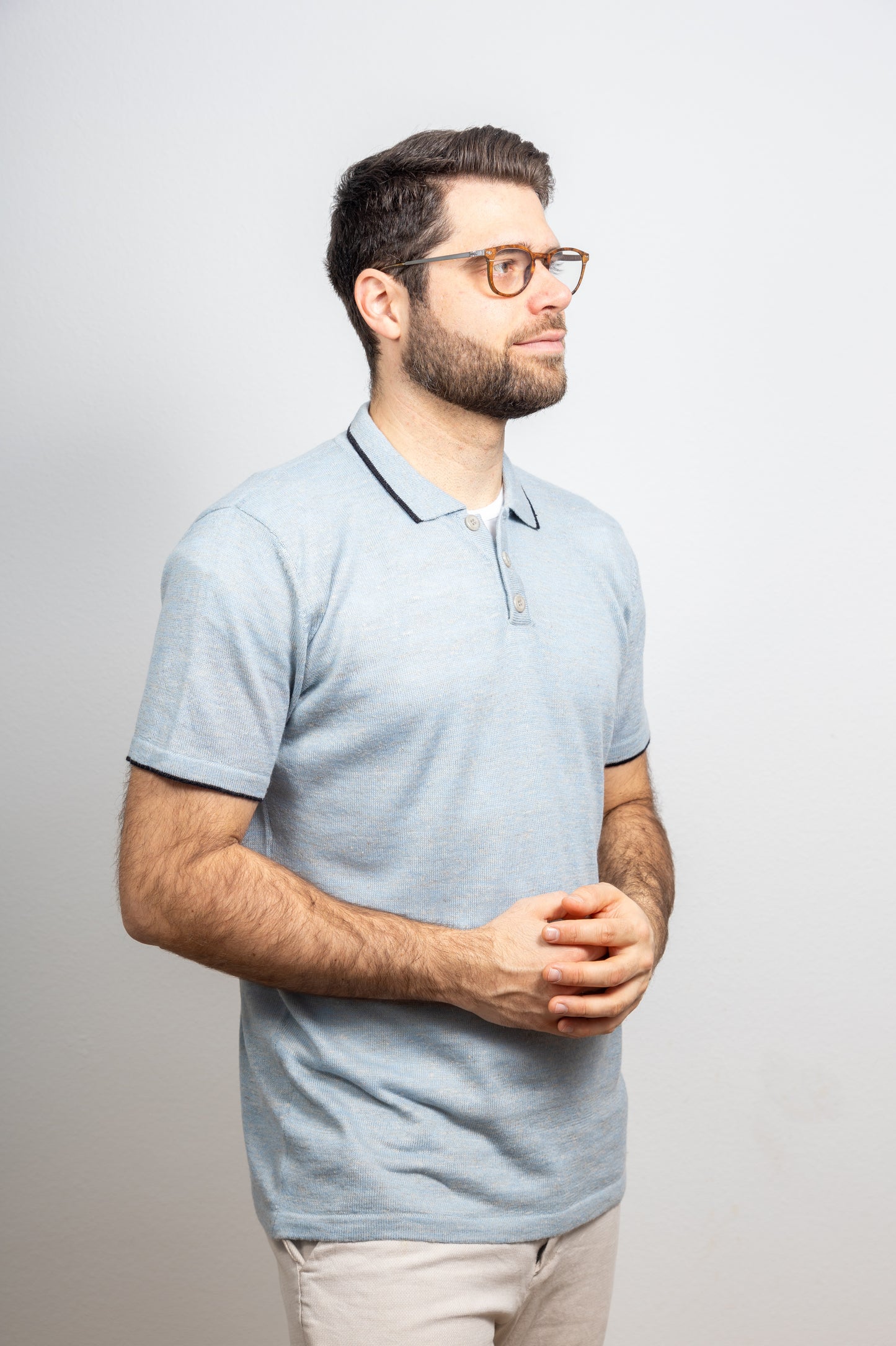 Polo "Mateo" en 100% Baby Alpaga