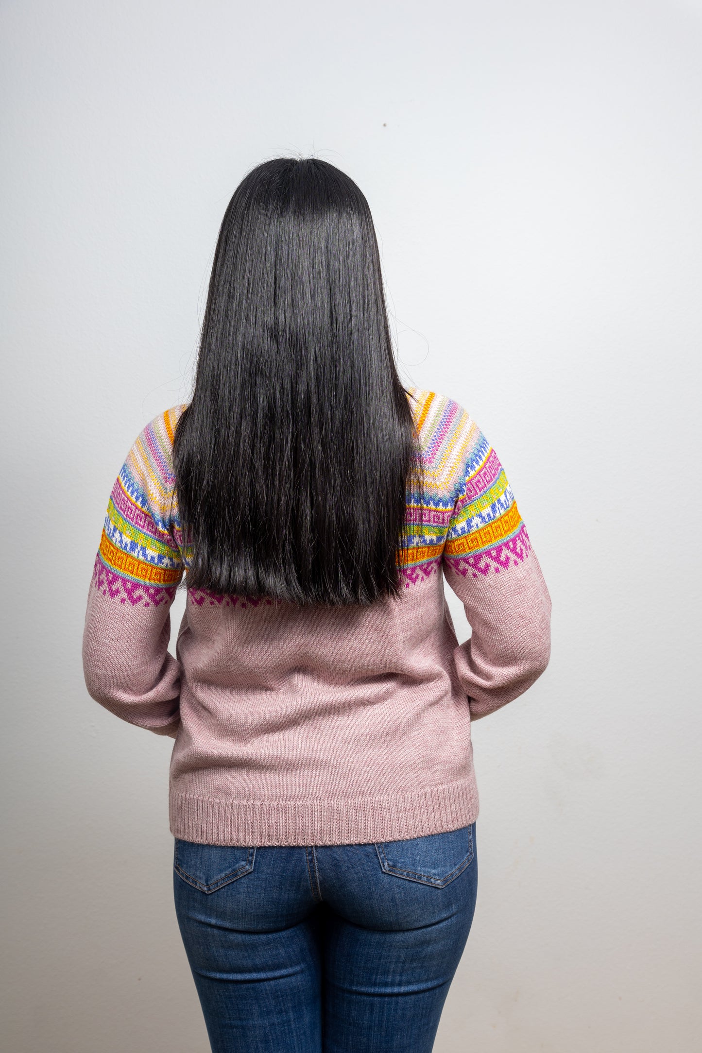 Alpaka Pullover Model "Lamas" aus 100% Baby Alpaka