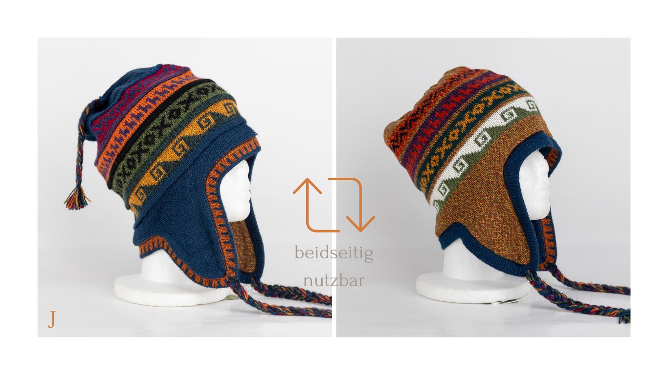 Bonnet en Alpaga Modèle Pérou