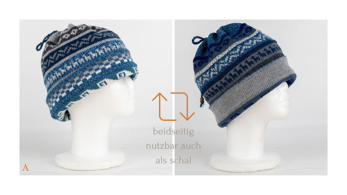 Bonnet-bandeau-écharpe en alpaga 100% bébé alpaga