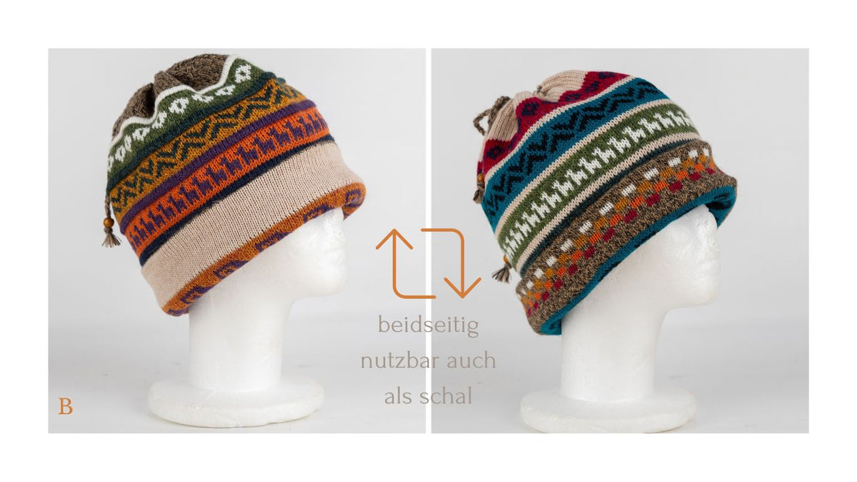 Bonnet-bandeau-écharpe en alpaga 100% bébé alpaga