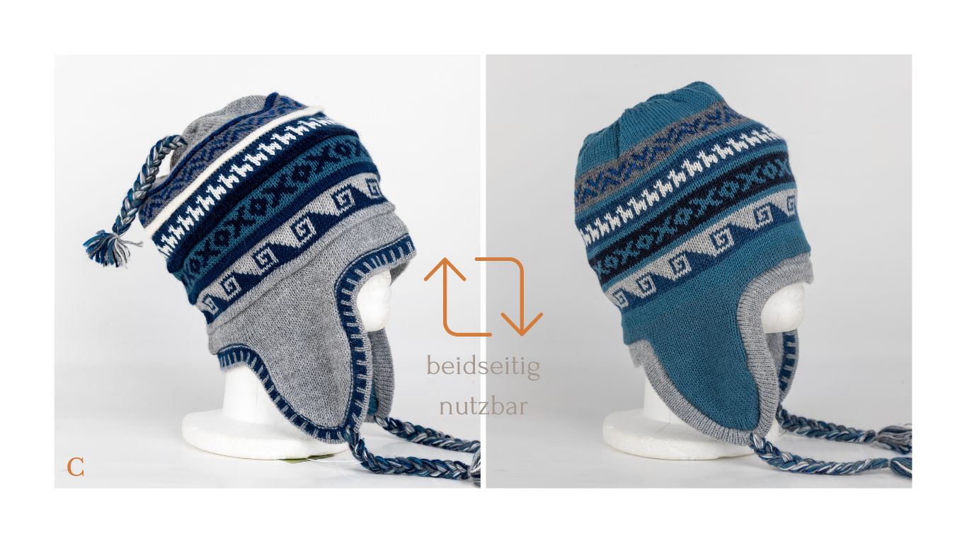 Bonnet en Alpaga Modèle Pérou