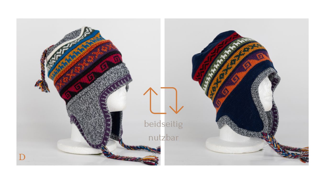 Bonnet en Alpaga Modèle Pérou