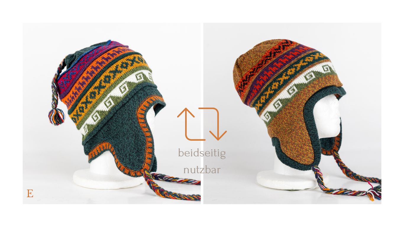 Bonnet en Alpaga Modèle Pérou