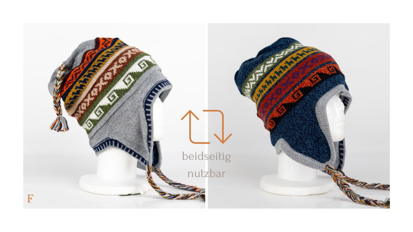 Bonnet en Alpaga Modèle Pérou