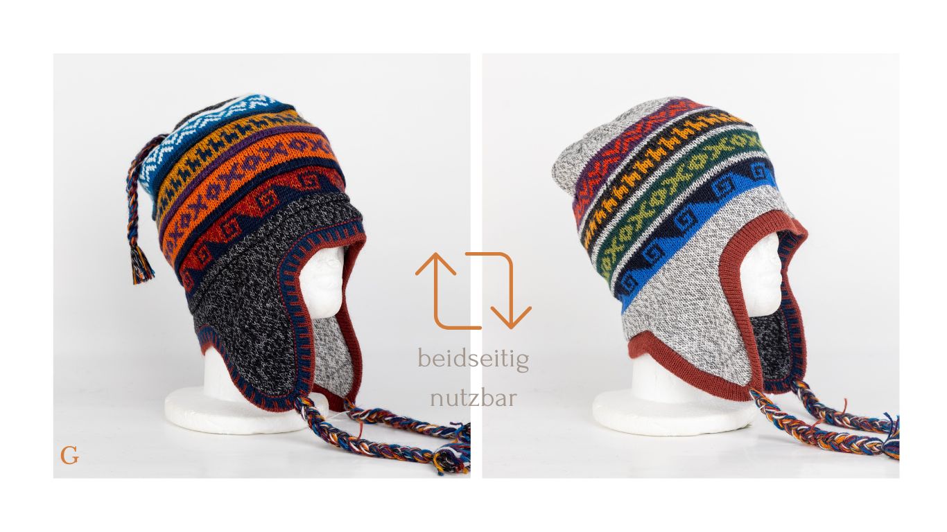 Bonnet en Alpaga Modèle Pérou
