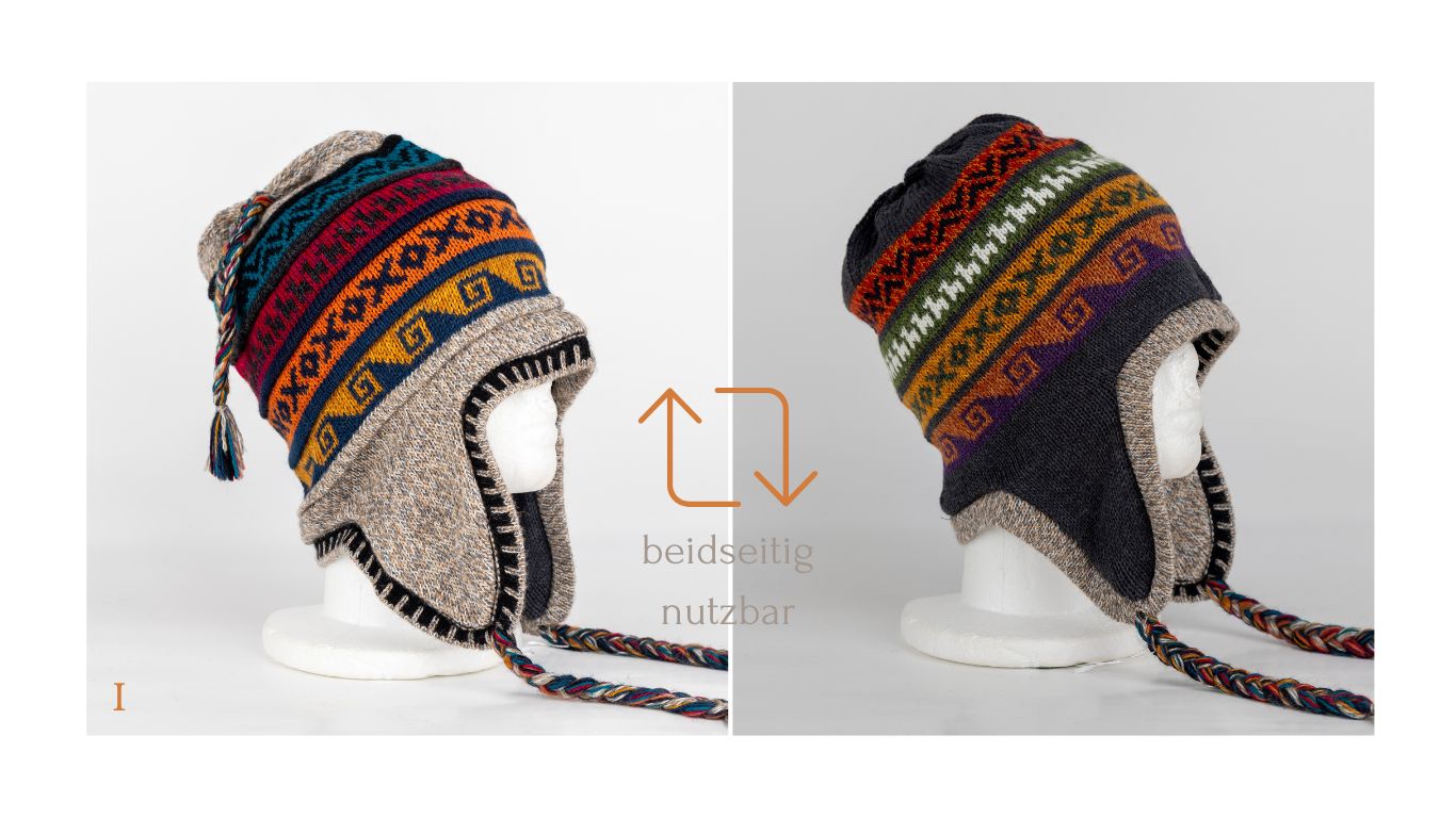 Bonnet en Alpaga Modèle Pérou