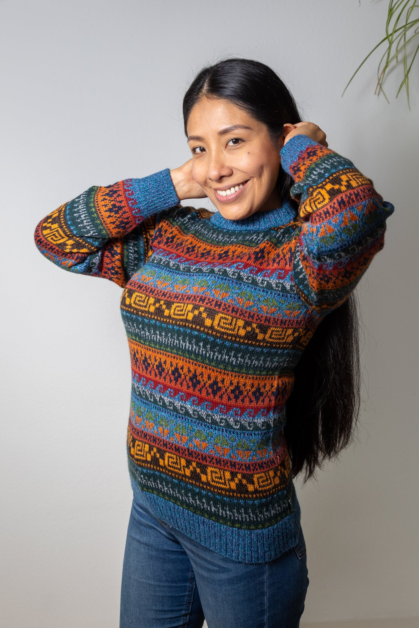 Alpaka Pullover Model "Cusco", für Damen und Herren