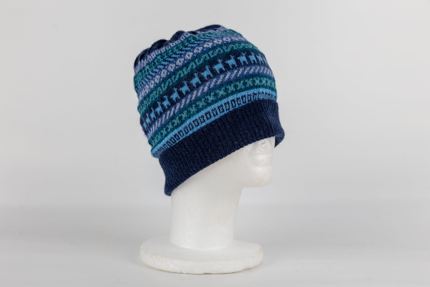 Mütze aus 100% Alpaka Model Jacquard