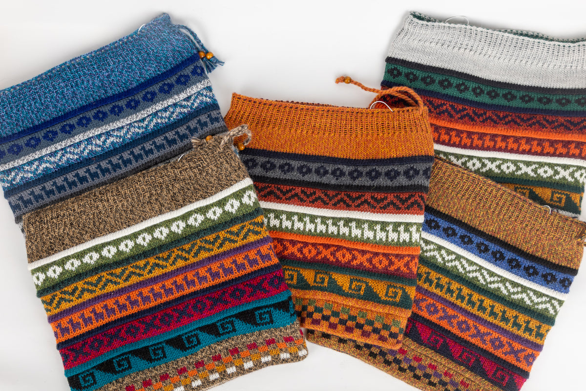 Bonnet-bandeau-écharpe en alpaga 100% bébé alpaga