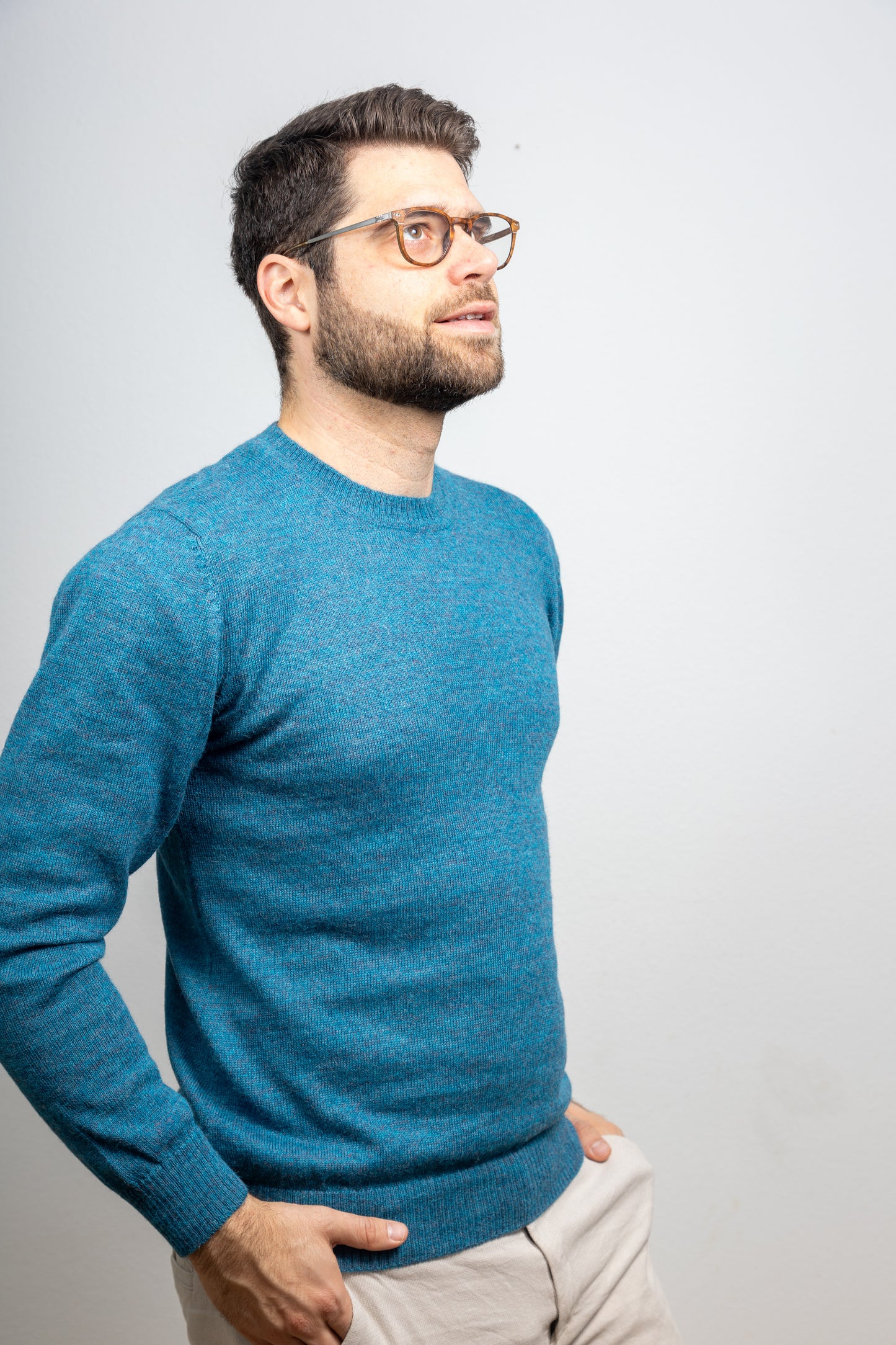Alpaka Pullover Model "Basic" aus 100% Baby Alpaka