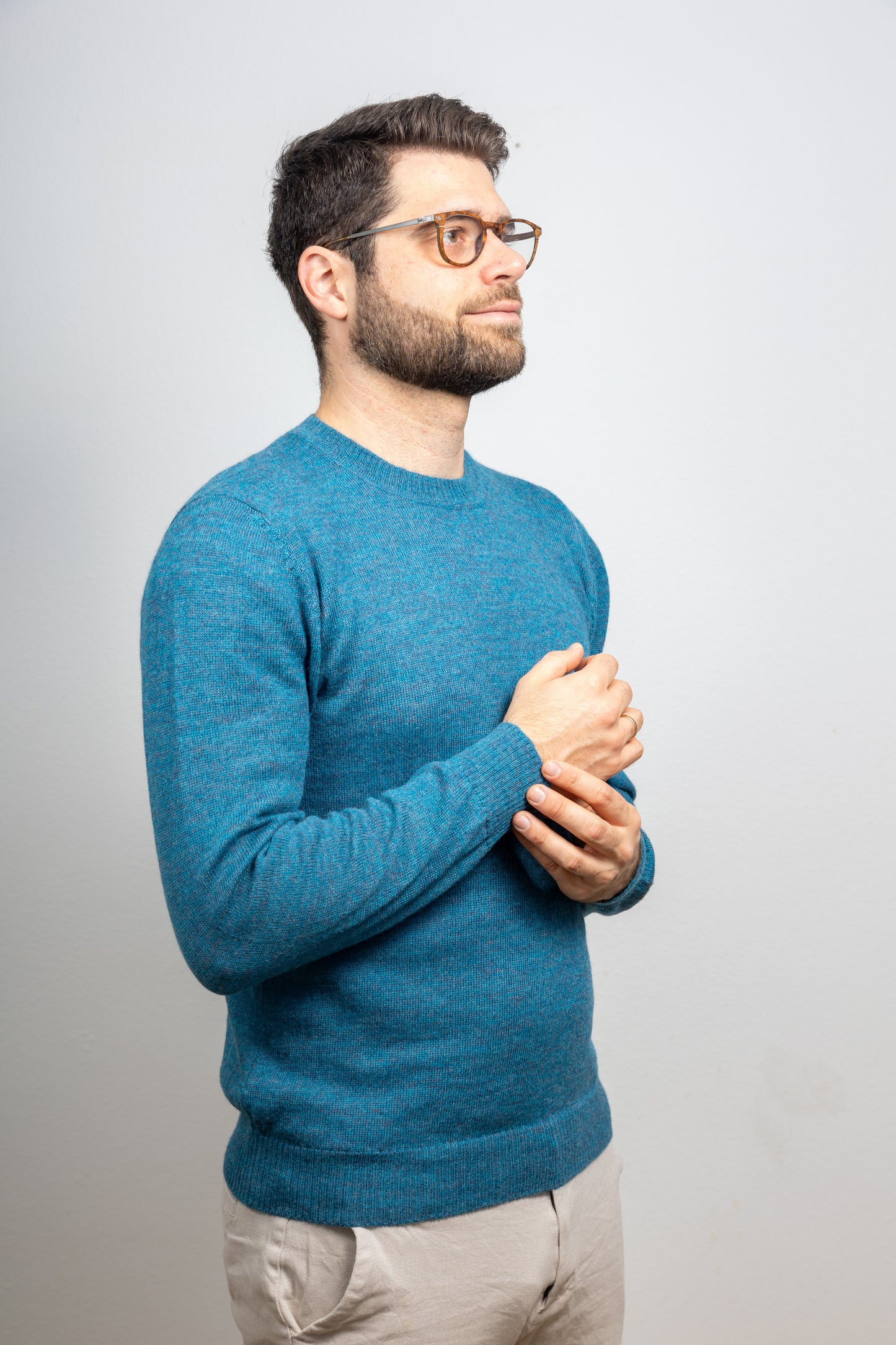Alpaka Pullover Model "Basic" aus 100% Baby Alpaka