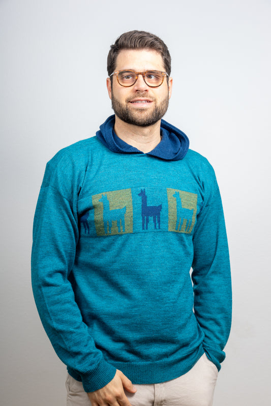 Alpaka Pullover Model "Chasky" aus 100% Baby Alpaka