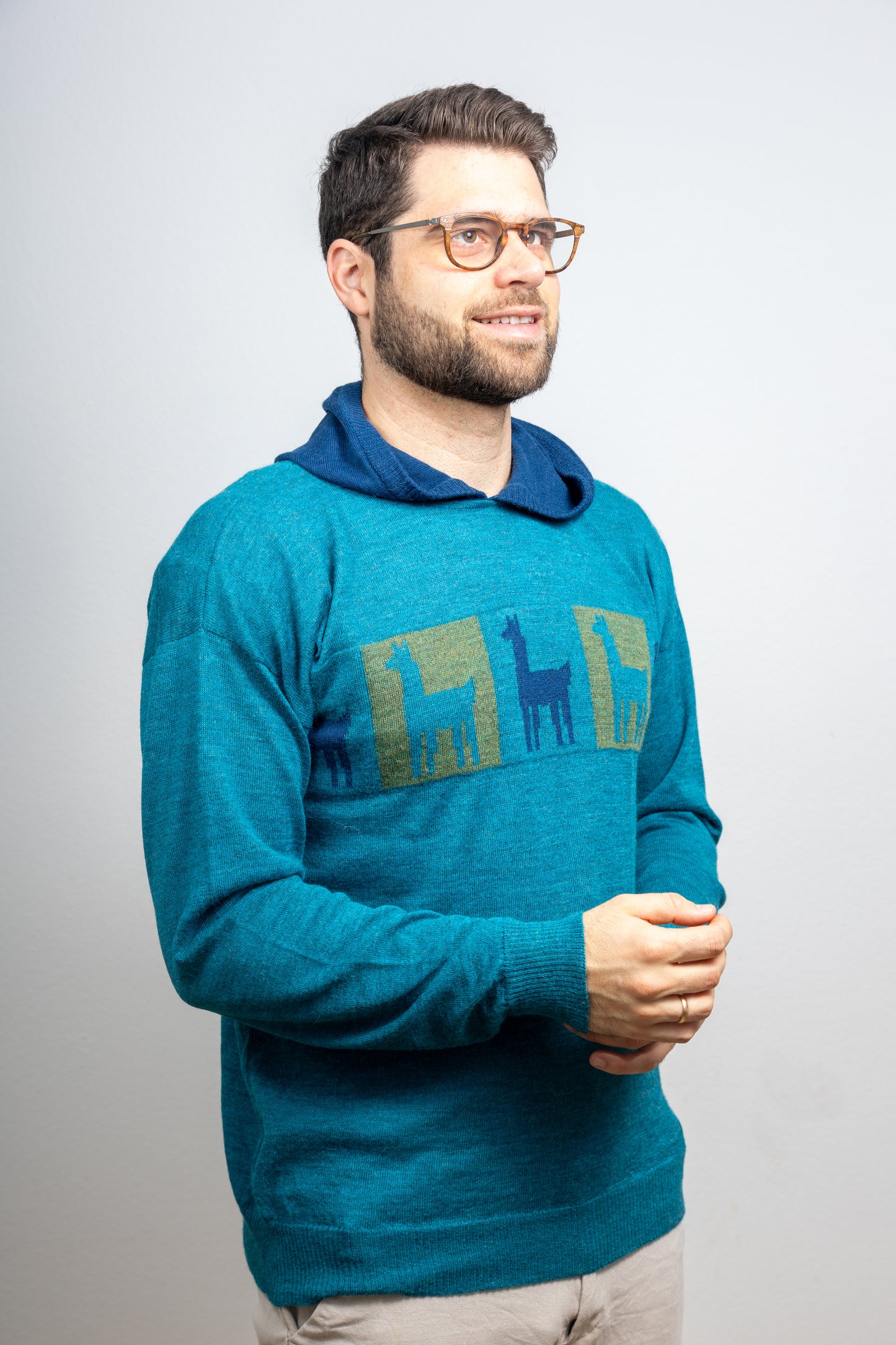Alpaka Pullover Model "Chasky" aus 100% Baby Alpaka