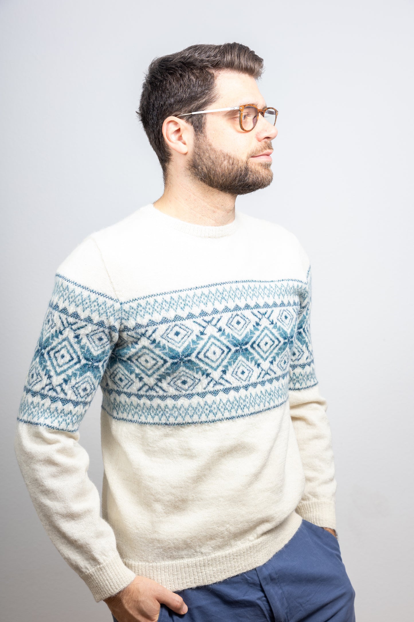 Alpaka Pullover Model "Arequipa"