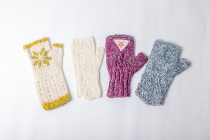 Handgestrickte Alpaka Pulswärmer "Lovely"