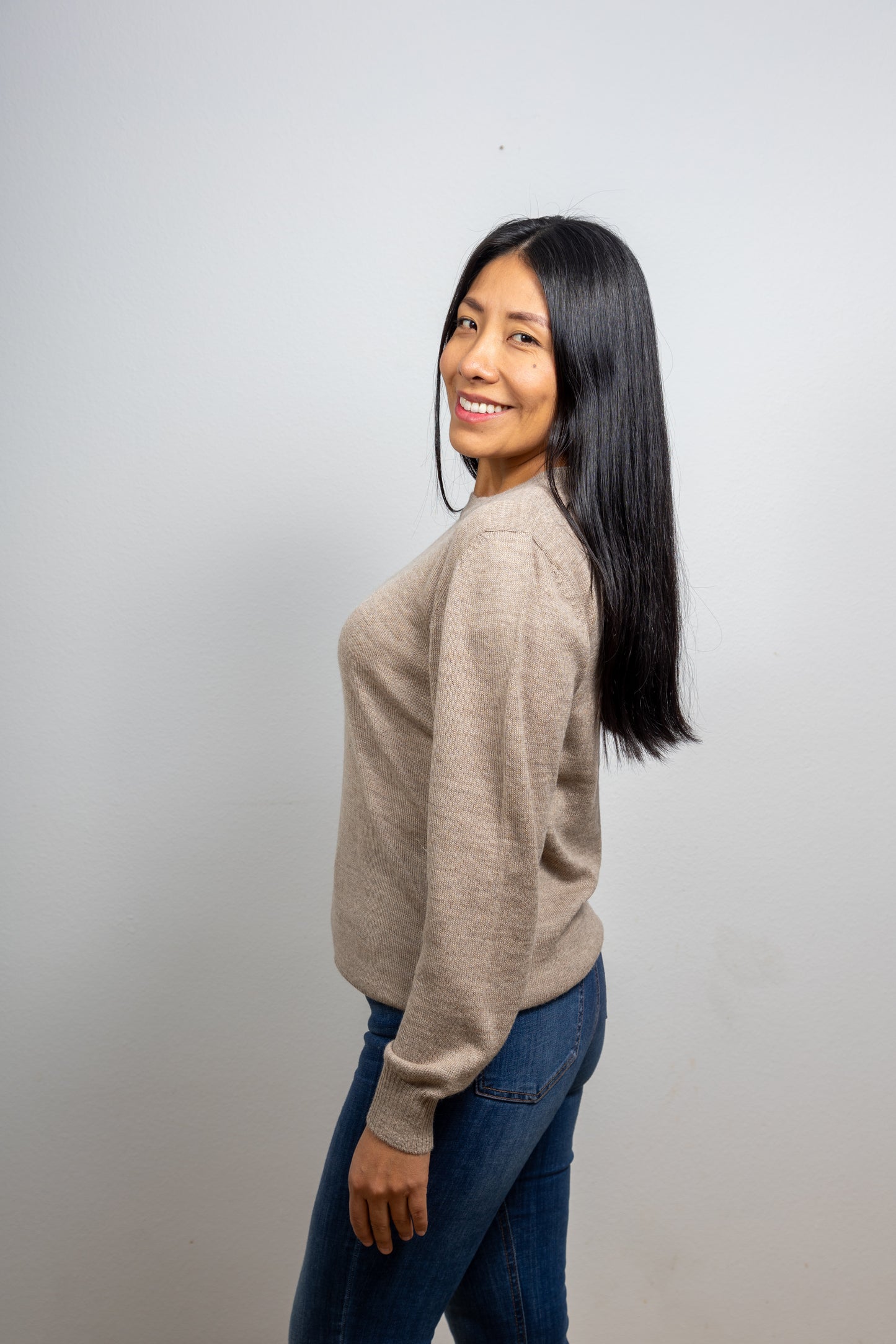 Alpaka Pullover Model "Basic" aus 100% Baby Alpaka