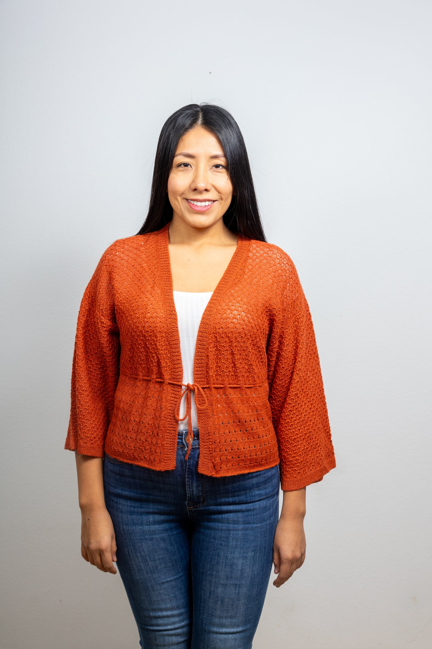 Alpaka Strickjacke  Model "Aina" aus  100% Baby Alpaka