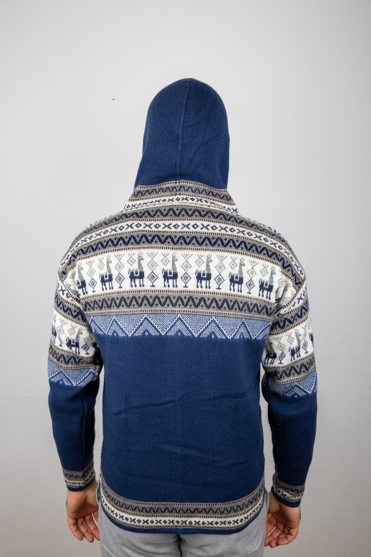 Strickjacke mit Lama-Motiv - Unisex